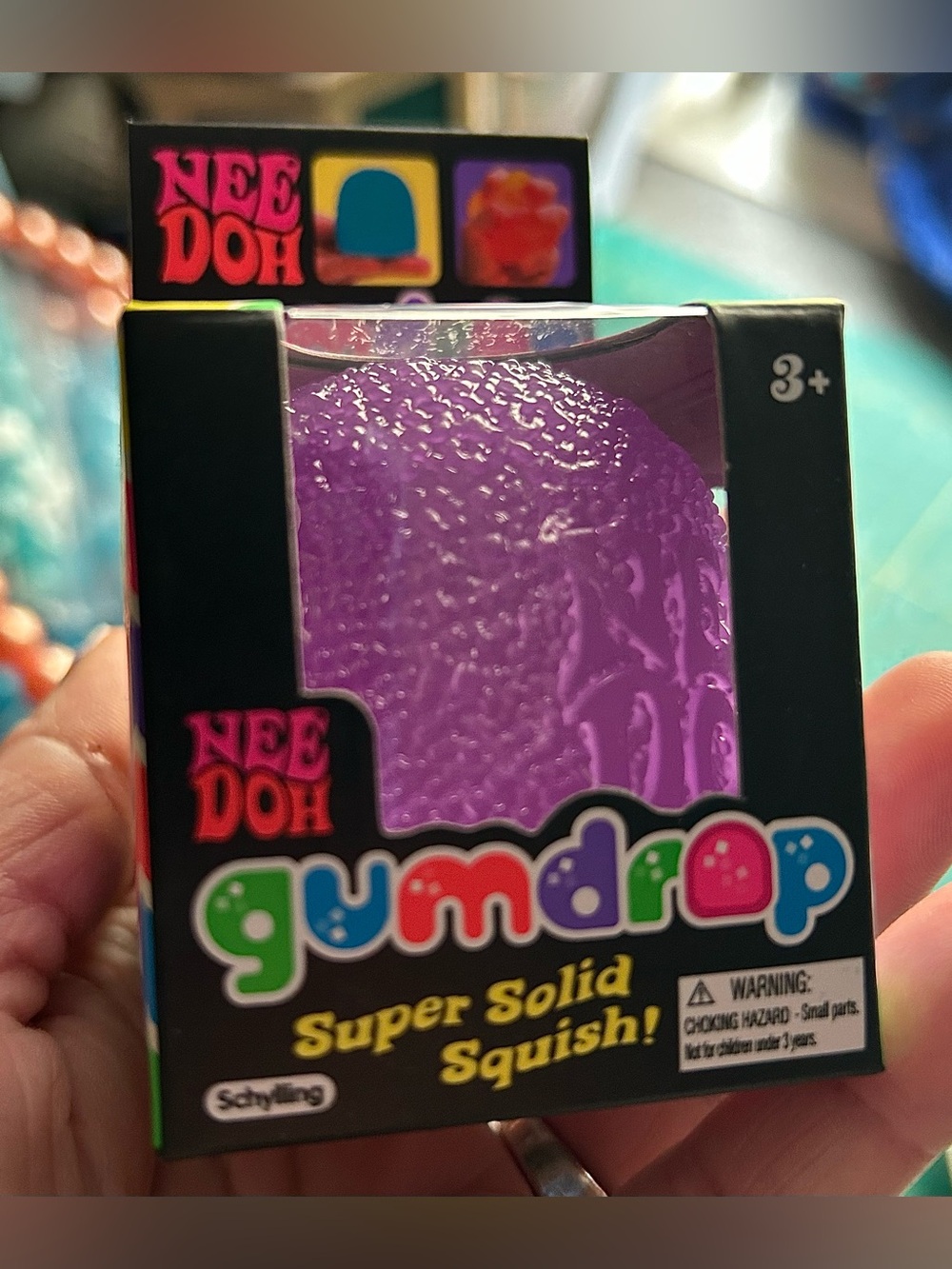 Needoh Gumdrop Super Solid Squish - Purple